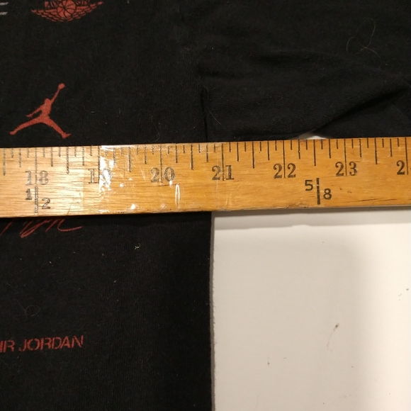 '08 Michael Jordan T-shirt L blk double sided measurement - Picture 7 of 12